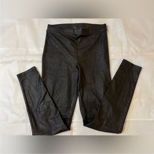 Trouve XS faux leather high rise black moto leggings 27 waist indie sleeze edgy